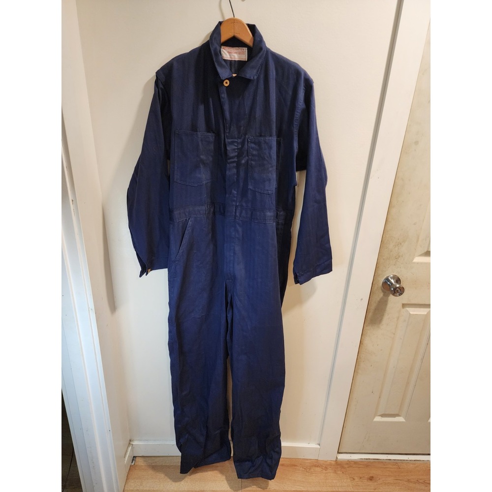 Vintage Universal Coveralls Stone Cutter Blue Men's 42 Never Worn Union Made